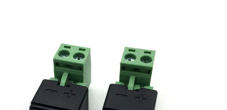 Solderless Insert Male Female 2.1 X 5.5mm DC Jack Connector Power Terminal Plug Adapter for LED Strip CCTV Camera