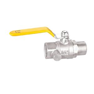 Wholesale 3/4&quot; 1/2&quot; 1 Inch Brass Gas Ball Valve BV1028-MF Threaded ISO228/1 from china suppliers