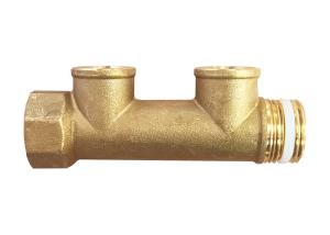 Wholesale Durable Metal Brass DIY OEM Parts Branch Split Flow Distributary Connect Fittings from china suppliers