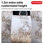 Bamboo Charcoal Wood Veneer Board 1220x2800mm High Glossy PVC Marble Sheet