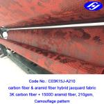 150cm Camouflage Carbon Fiber Kevlar Hybrid Fabric