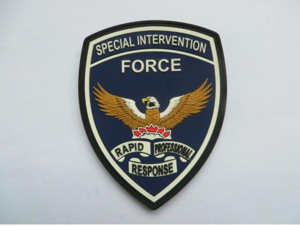 High Quality 2D Embossed Logo Soft PVC Patches With Eagle Logo Special