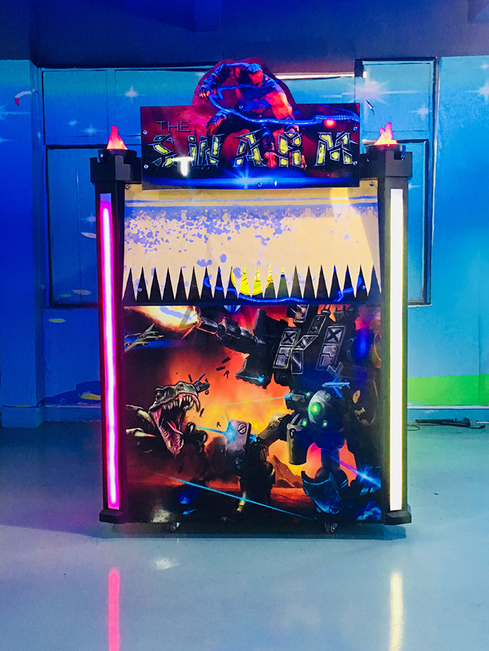 Amusement Gun Arcade 4d Alien Swarm Infrared Shooting Game Machine 400W