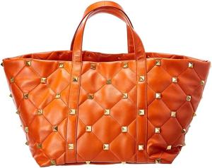 Wholesale Valentino Maxi Roman Stud Leather Shoulder Luxury Brand Handbags Leather Lining from china suppliers