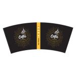 Printed PE Coated Paper Cup Fan Double PE 6 Colors High Stiffness For Cold