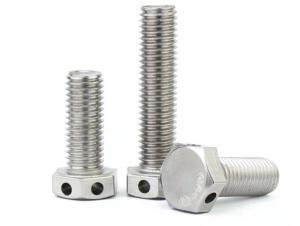 Wholesale GB/T32.1 Coarse Thread Hex Head Bolts With Wire Holes Locking from china suppliers