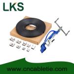 PVC coated Stainless Steel Banding 9.5x1.2mm, 12.7x1.2mm,19x1.2mm material SS304
