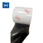 Black And White PE Plastic UPVC PVC Profiles Protective Film With Printed Logo