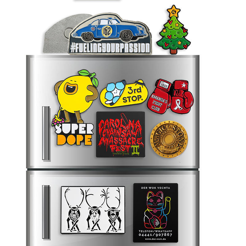 Cute Anime Customized Logo 3D Soft PVC Rubber Fridge Magnets 2D 3D for Fridge Decoration
