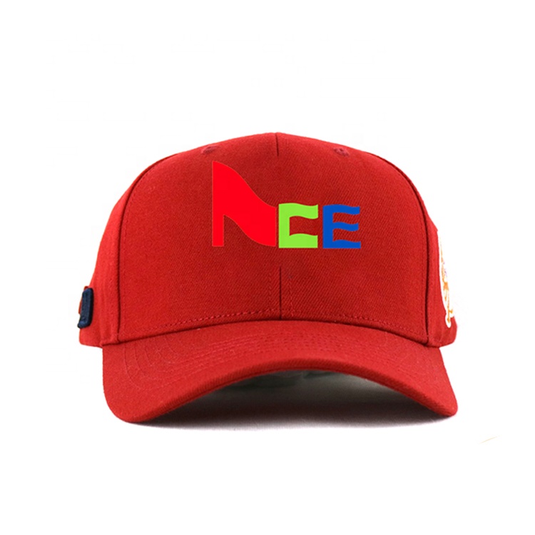 High Quality product elastic fitted baseball cap with printed logo and metal buckle