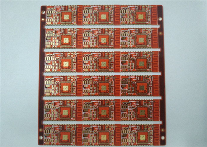 4L Rigid Printed Circuit PCB&Industrial Control Board Red Soldermask White Silkscreen