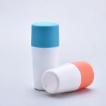 Height 90mm Plastic Roller Ball Bottles Blue Color PP Material