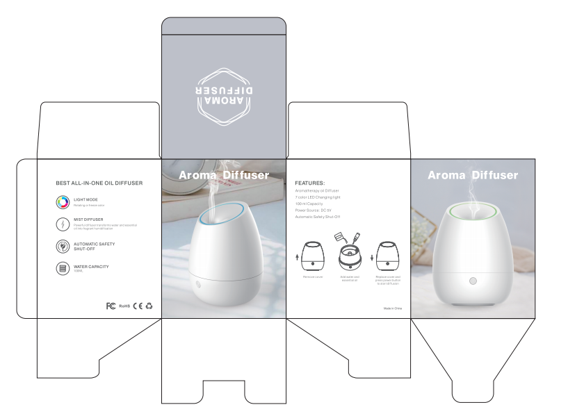Mini Portable USB Powered Ultrasonic Aromatherapy Diffuser