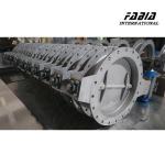 RTO Combustion Furnace Pneumatic Gas Butterfly Valve Wear Resistance For