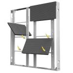 P3.9 Outdoor Fixed LED Display Screen Cabinet SMD1921 1000×1000mm