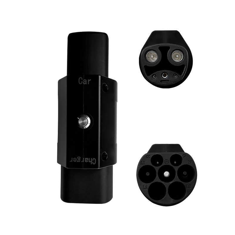 Rated voltage 220V Black NACS Condition 7KW 32A Tesla EV Charging Adapter for Type2 Inlet Electric Vehicles tesla