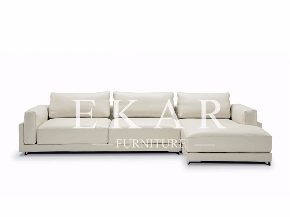 American Contemporary Style 2019 New Living Room Furniture High Class Genuine Leather Sectional Sofa Sets Design from Gu