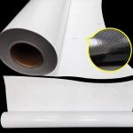 White High Gloss Exterior Removable Self Adhesive Vinyl Exhaust Groove Film 130G