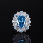 Lanciashow 925 Sterling Silver Ring with 10mmx14mm Lab Gemstone