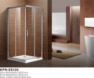 Wholesale Square 5mm tempered glass 900x900x2000mm Bathroom Curved Corner Shower Enclosure , Shower And Bath Enclosures from china suppliers