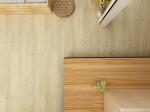 5mm Wood Grain SPC Flooring Unilin Click Beach Sunset Burlywood Eco Friendly