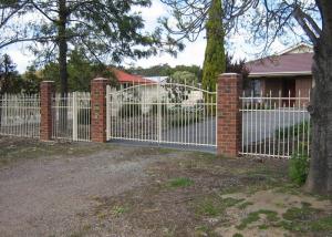 Wholesale Security Automatic Driveway Gates , Residential Sliding Gates Tubular Fencing from china suppliers