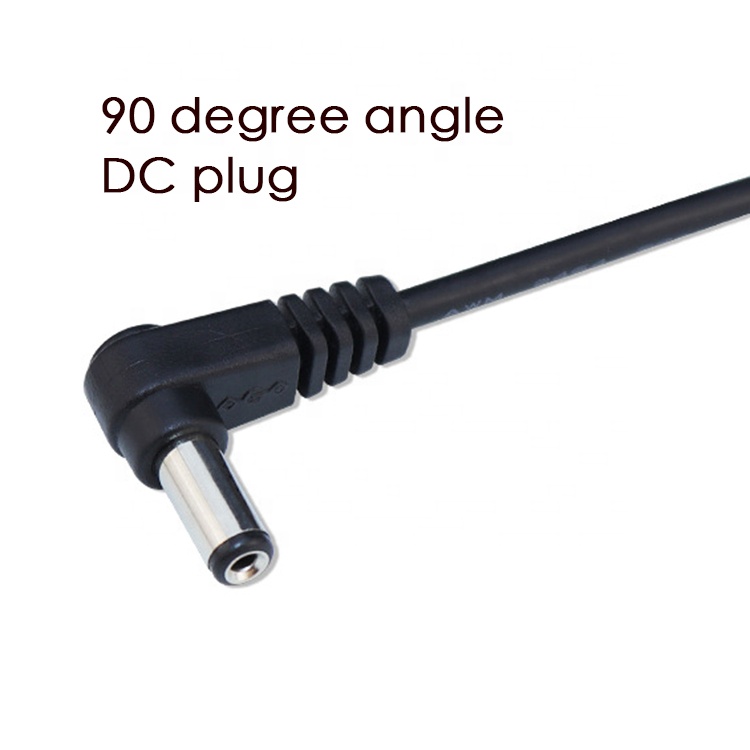 90 Degree Angle 5.5x2.1mm 5.5x2.5mm 1.35x3.5mm USB to 5V DC Jack Charging Power Cable