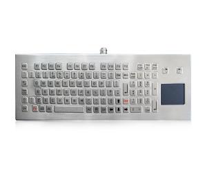 Wholesale Stainless Steel Industrial Keyboard With Touchpad IP68 Waterproof Desktop Metal Keyboard from china suppliers