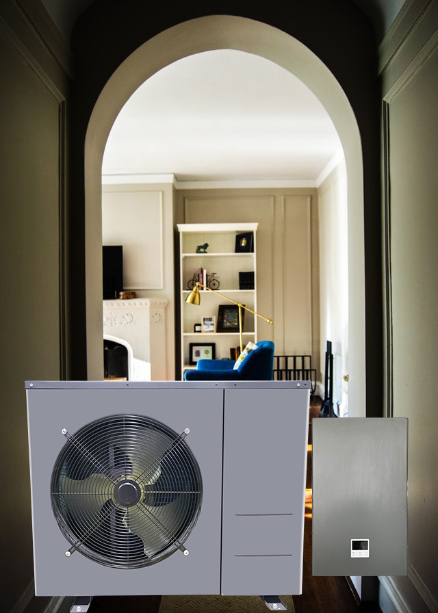Split Evi Air To Water Heat Pump 12kw Air Source Heat Pump Domestic Hot Water