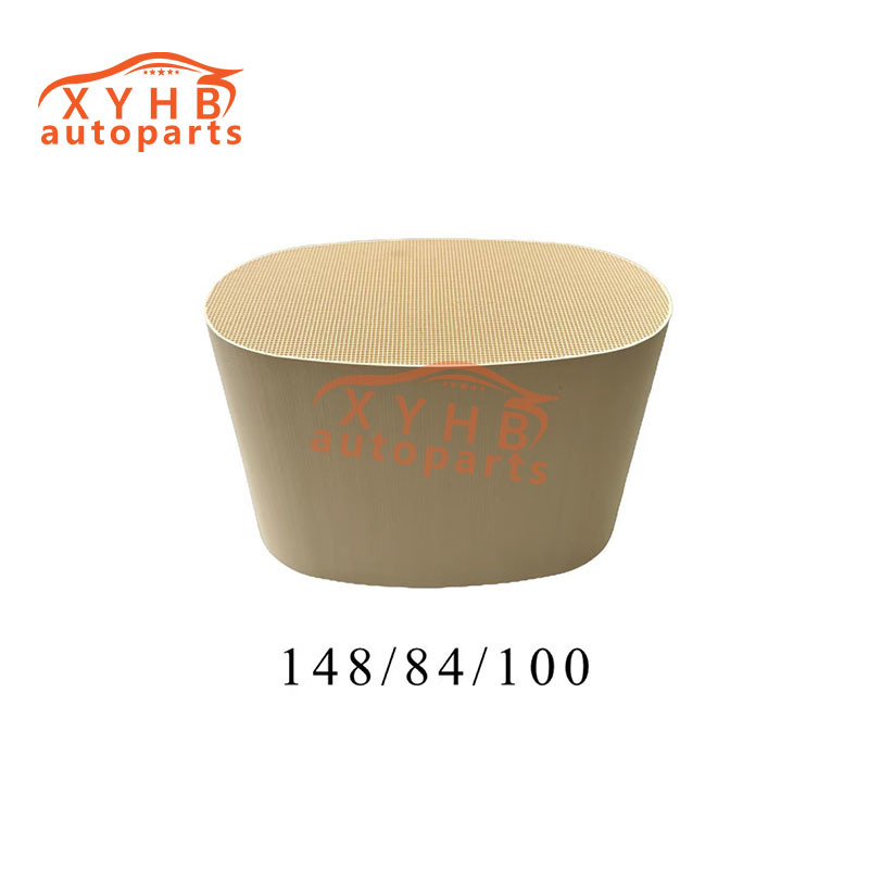 Ceramic Carrier Runway Shape High-Quality Three-Way Catalytic Filter Element Euro 1-5 Model: 148*84*100