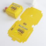 Lightweight Compostable Burger Breakfast Patty Boxes Printed Logo White