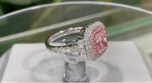Wholesale 18K White Gold Classic Solitaire Custom Made Jewelry Fantastic Fancy Pink Diamond Ring from china suppliers