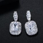 High Quality Women Vintage Luxury Rhinestone Earring jewelry CZ Zirconia Drop