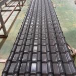 Black PVC Roof Tile Bamboo Joint Waterproof Resinvilla Tile Glazed Roofing Tile