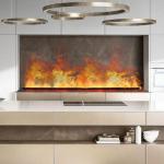 Waterproof Led Electric Fireplace Freestanding Safe for Children Dump Automatica