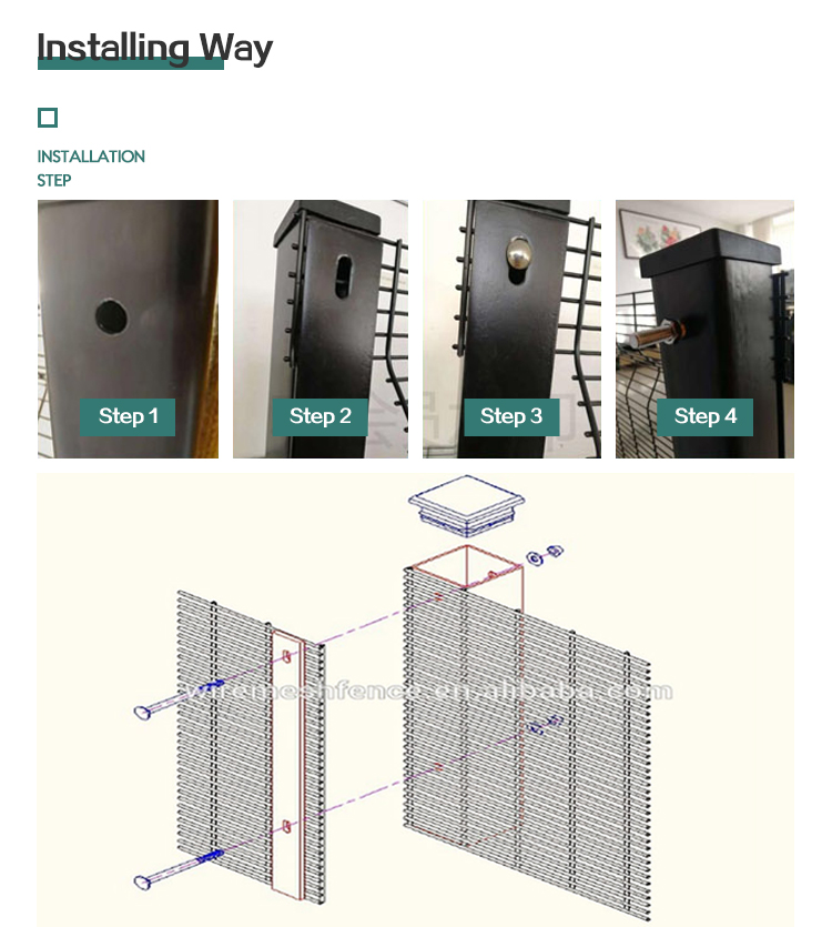 358 anti climb prison security fence price