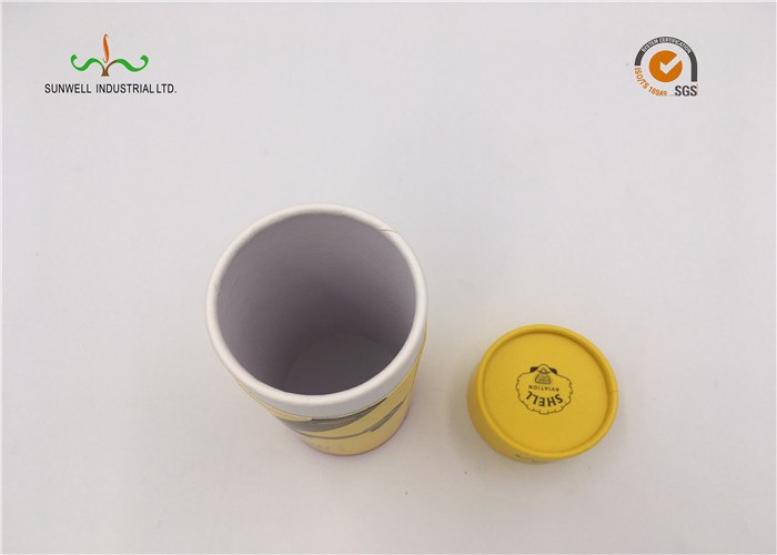 Yellow Color Cardboard Cylinder Tubes Wine Packaging Umbrella Round Tube Box