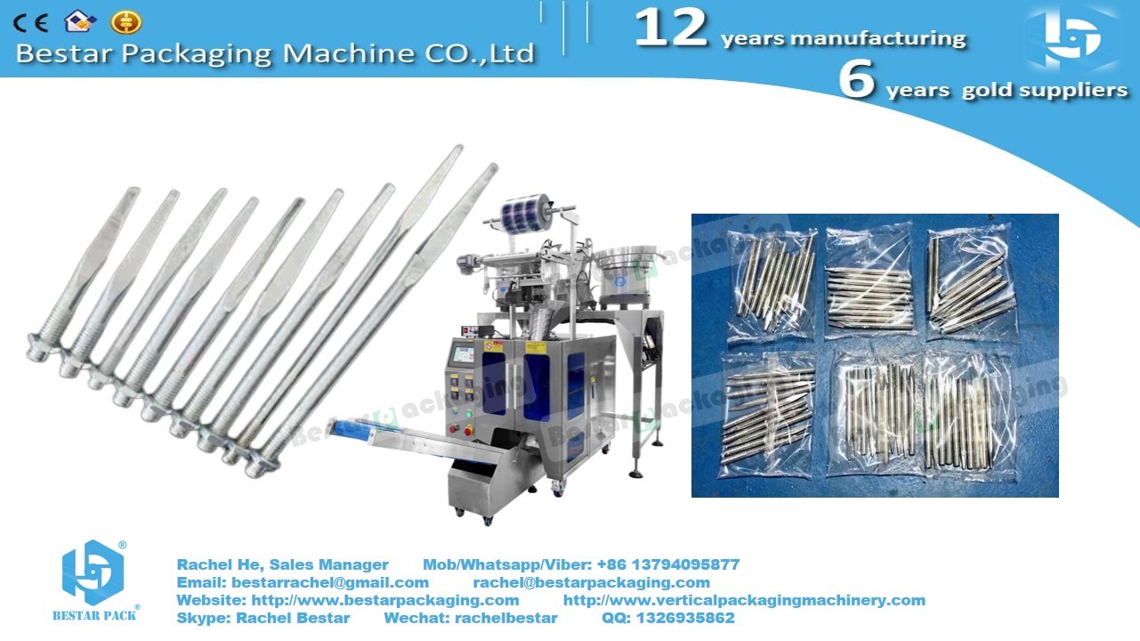 How to pack super long screws [Bestar] counting packaging machine