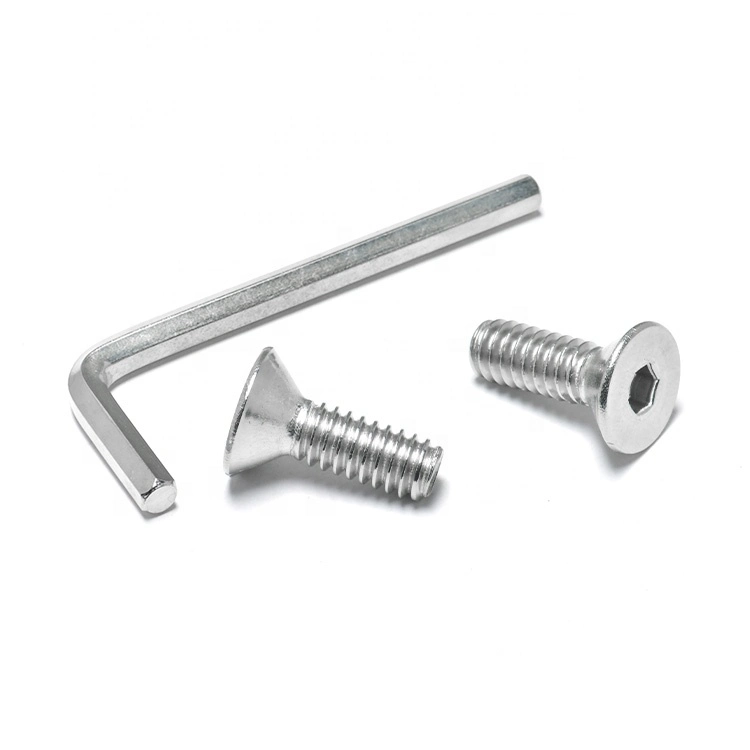 DIN7991A2-70 Stainless Steel M5 Hexagon Socket Countersunk Head Screws Flat Head Bolt Hex Socket Csk Head Machine Screw