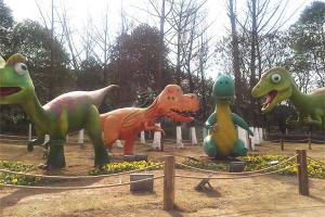 Wholesale Amusement Park Fiberglass Dinosaur Mother And Daughter Normal Steel Frame Structure from china suppliers