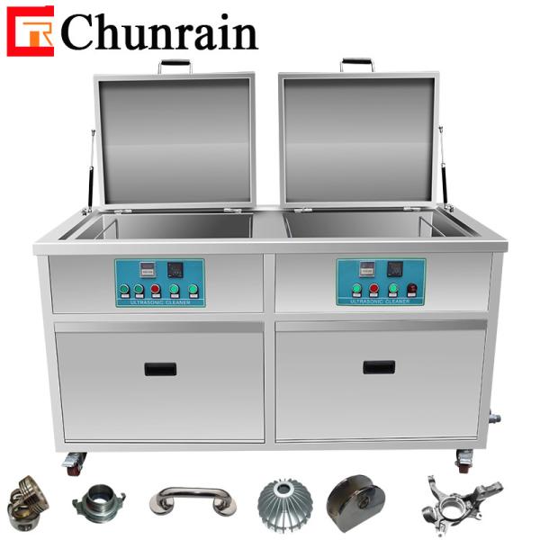 2 Tanks Ultrasonic Metal Cleaner , 7200W 960L Ultrasonic Blind Cleaning