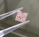 Princess Cut Pink Lab Grown Diamonds Light Pink square shape Jewelry Decorations