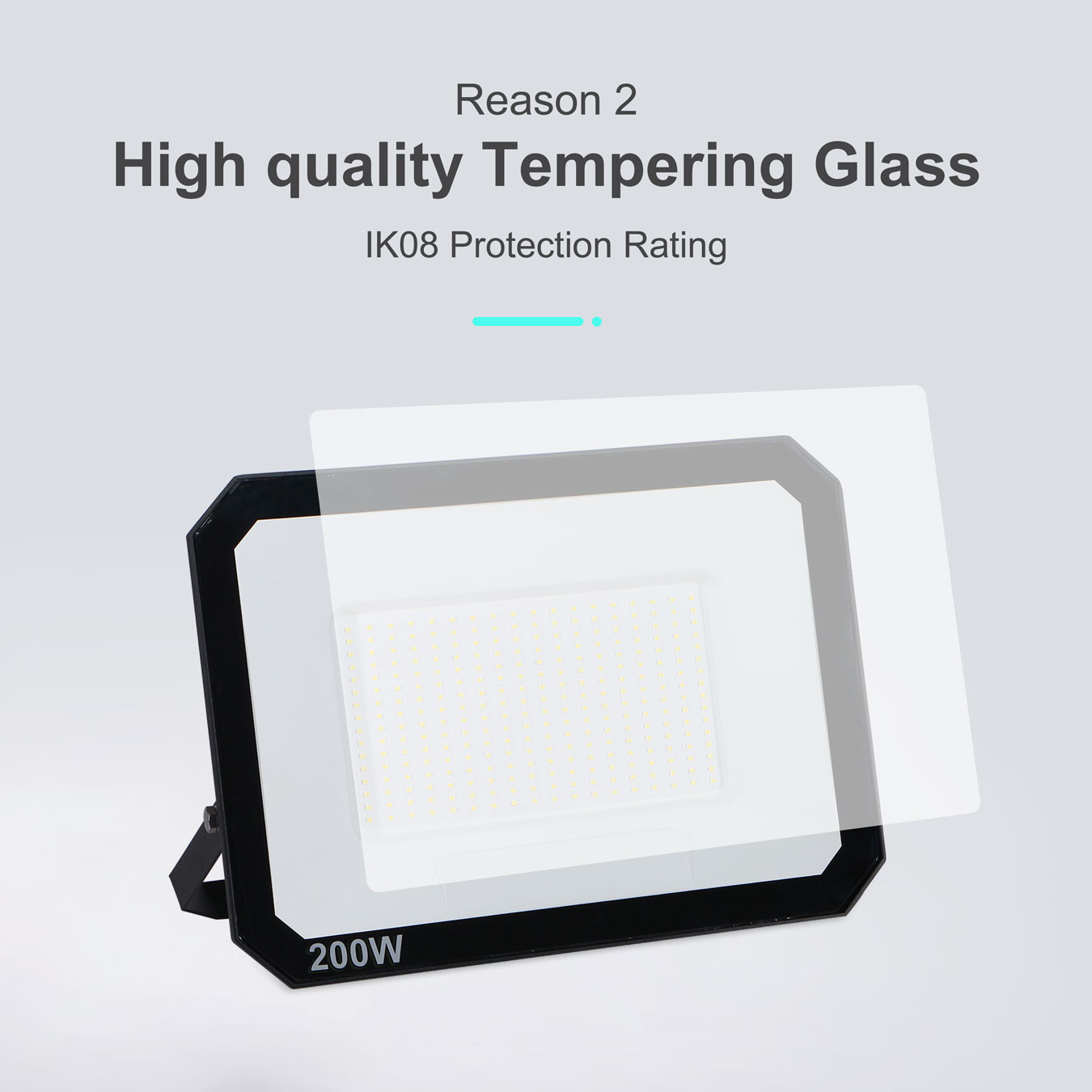 Explosion Proof IK08 Electric EK03 Outdoor LED Flood Lights High Efficiency 100-110lm/W