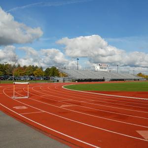 Wholesale Graphic 400 Meter Synthetic Sports Flooring Surfaces Wear Resistance from china suppliers