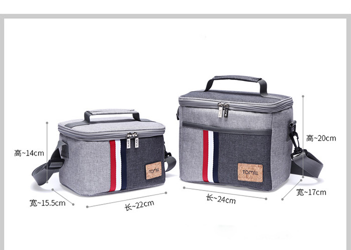Waterproof Lunch Cooler Bags Large Capacity 600D Polyester Material For Office Women