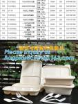 Take Away Fast Food, Compartment Packing Box, Containers, Starch Biodegradable,