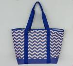 Outdoor Insulated Cooler Bags Full Printed 600D Polyester Tote Beach