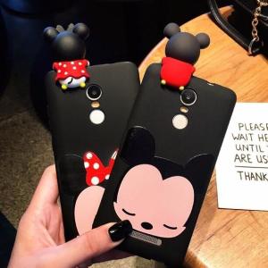 Wholesale Hot Selling 3d Soft PVC Mickey Minne Silicone Phone Case Phone Cover , Black Color , Best Christmas Gift from china suppliers