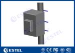 Anti Corrosion Powder Coating Pole Mount Cabinet With 19 Inch Rack Battery Shelf