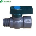 JIS Standard Plastic Red Blue Green Handle PVC Female Threaded and Male Ball